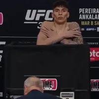 “Jaula” Bahamondes debió desnudarse en pleno pesaje previo a su pelea en UFC 313