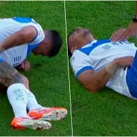 Fernando Zampedri casi se queda abajo de la selección chilena: se comió duro planchazo de Ñublense