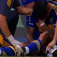 ¡Qué mala suerte! Williams Alarcón se lesiona y sale llorando en Boca Juniors