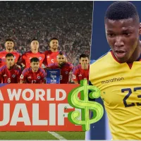 Mientras el jugador más caro de Ecuador vale 80 millones de euros, los titulares de Chile no llegan ni a la mitad