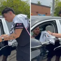 Lo que dijo Lionel Messi al recibir una camiseta de Colo Colo de Arturo Vidal