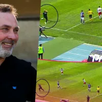Risotadas épicas en Primera B: Caputto quiso parar un tiro libre, se cayó y terminó expulsado en Concepción