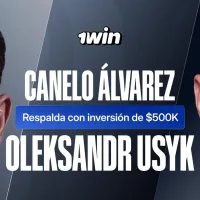 Canelo Álvarez apoya a Oleksandr Usyk durante transmisión de 1win antes del combate por el título de Peso Pesado