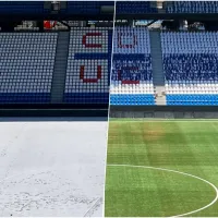 Hermoso salto de calidad: Claro Arena amanece nevado y la Católica demoró nada en dejarlo listo para el estreno