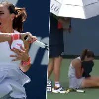 Buscaba su primer triunfo en el US Open, sufrió una horrible lesión y se retiró entre lágrimas del torneo