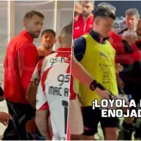 Felipe Loyola fue a encarar a rival que lo lesionó y tuvieron que agarrarlo: “¡Mala leche!”