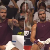 El enojo de Alcaraz antes de arrasar con Fritz y llevarse el título del ATP de Tokio: “No has jugado tenis en tu vida”