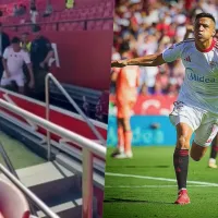 No se vio en TV: el blooper de Alexis con túnel del estadio de Sevilla