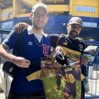 Emotivo: hincha de la U llegó al velatorio de Russo en La Bombonera