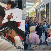 Darío Osorio causa furor en Dinamarca: hinchas del Midtjylland hacen larga fila por un autógrafo