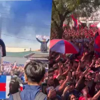 Marea azul: el emotivo banderazo que despidió a la U rumbo a Lanús