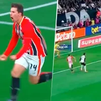 Sigue la racha en Sao Paulo: Tapia sorprende con golazo contra Corinthians