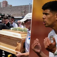 Cortado pero full colocolino: el gesto de Esteban Pavez en la ceremonia de Chamaco Valdés