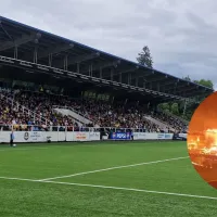 FOTOS: Incendio arrasa con estadio europeo de club recién descendido