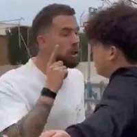 Zagueiro do Barcelona, Iñigo Martínez desce do carro e bate boca com torcedor