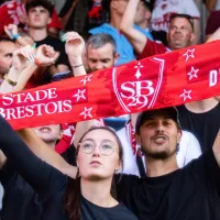 Torcedores do Brest festejam partida com Real Madrid na Champions