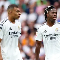 Florentino Pérez pede atenção para Vinicius e Mbappé