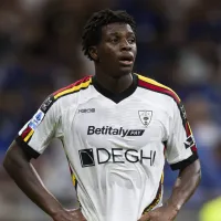 Patrick Dorgu, do Lecce, é alvo do Chelsea