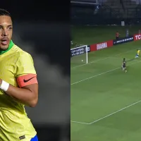 Vitor Roque perde gol feito, sem goleiro e sozinho na área