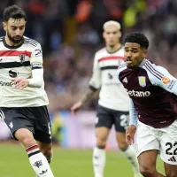 Bruno Fernandes acerta na trave e Manchester United empata a zero com Aston Villa