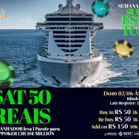 Domingo tem estreia de nova ferramenta e satélite PPPoker Cruise Million por R$ 50