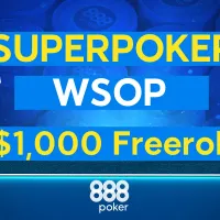 Freeroll SuperPoker no 888poker terá US$ 1.000 garantidos na segunda-feira