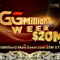 GGMillion$ Week terá US$ 20 milhões garantidos a partir de domingo no GGPoker