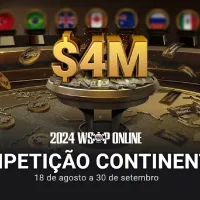 Brasil é 3º no 'quadro de medalhas' da WSOP Online, que distribuirá US$ 4 milhões