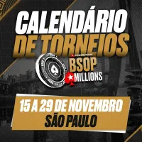 BSOP Millions 2024 tem grade revelada com 90 torneios e R$ 60 milhões garantidos