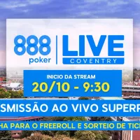 SuperPoker transmite Dia Final do 888LIVE Coventry neste domingo; confira