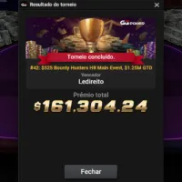 ＂Ledireito＂ crava Bounty Hunters HR Main Event e forra pesado no GGPoker