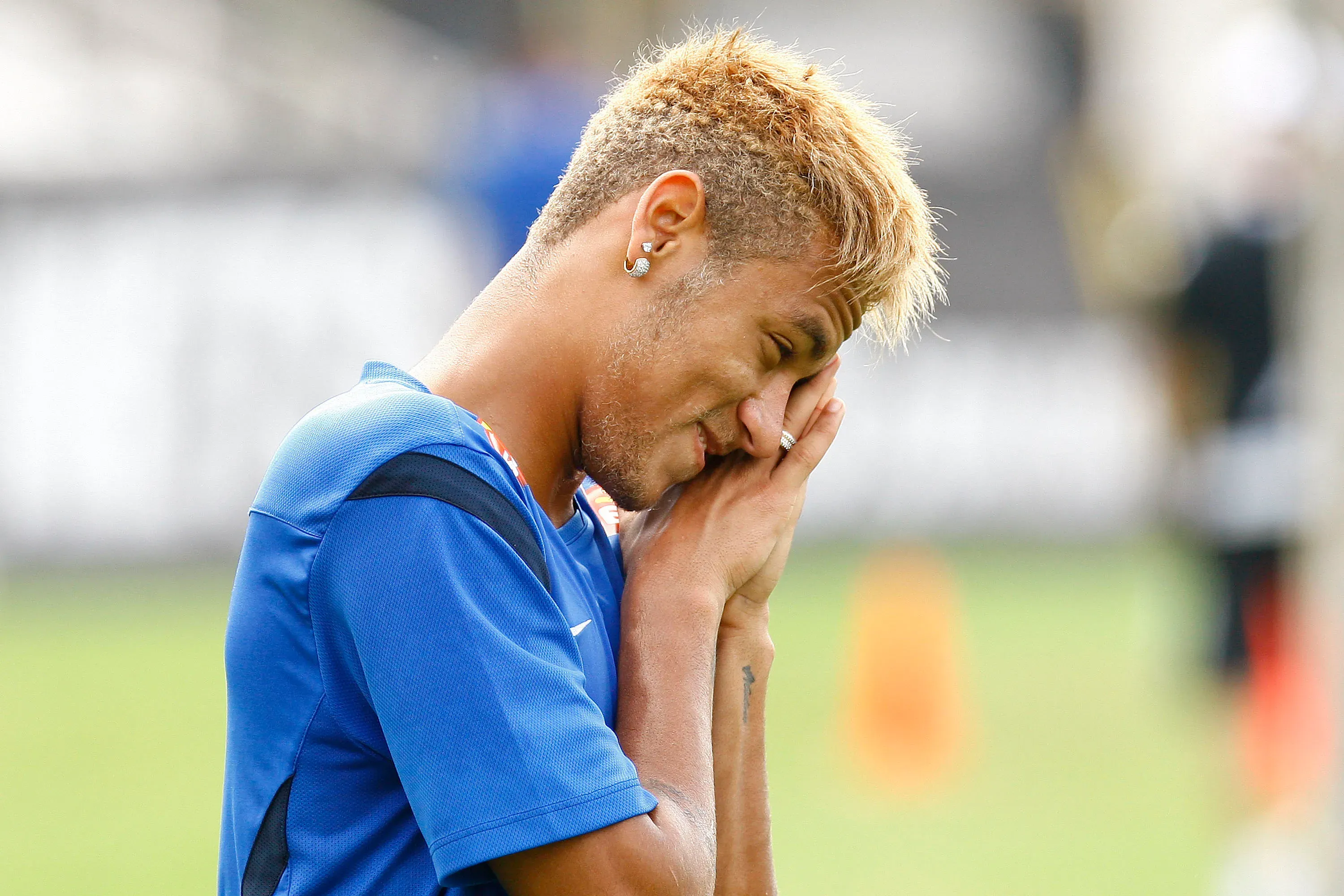 Neymar. Treino do Santos no CT Rei Pele. 13 de fevereiro de 2013, Santos, Sao Paulo, Brasil. Foto: Ricardo Saibun/AGIF