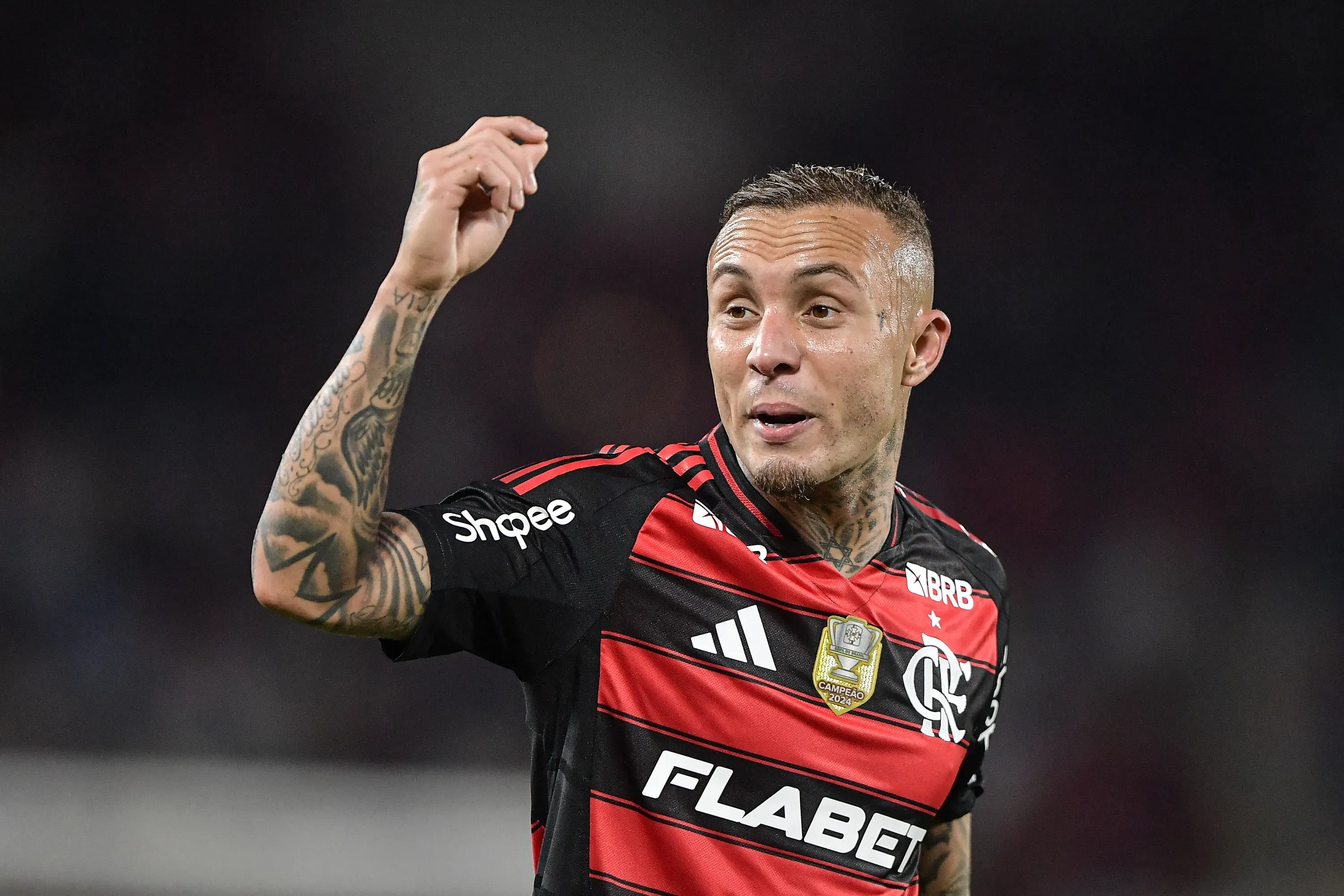 Cebolinha não tem futuro garantido no Flamengo. Foto: Thiago Ribeiro/AGIF