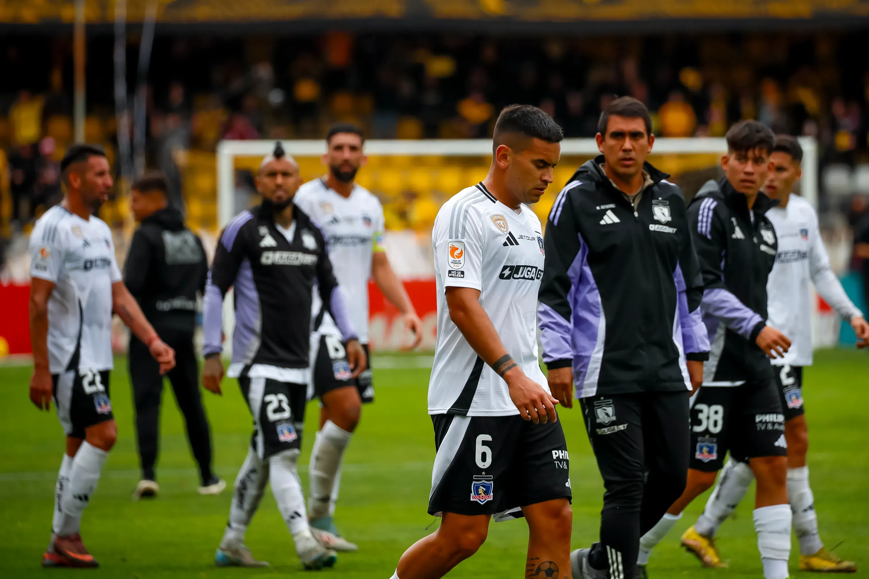 Sebastián Vegas en el partido con Coquimbo Unido. (Foto: Photosport)
