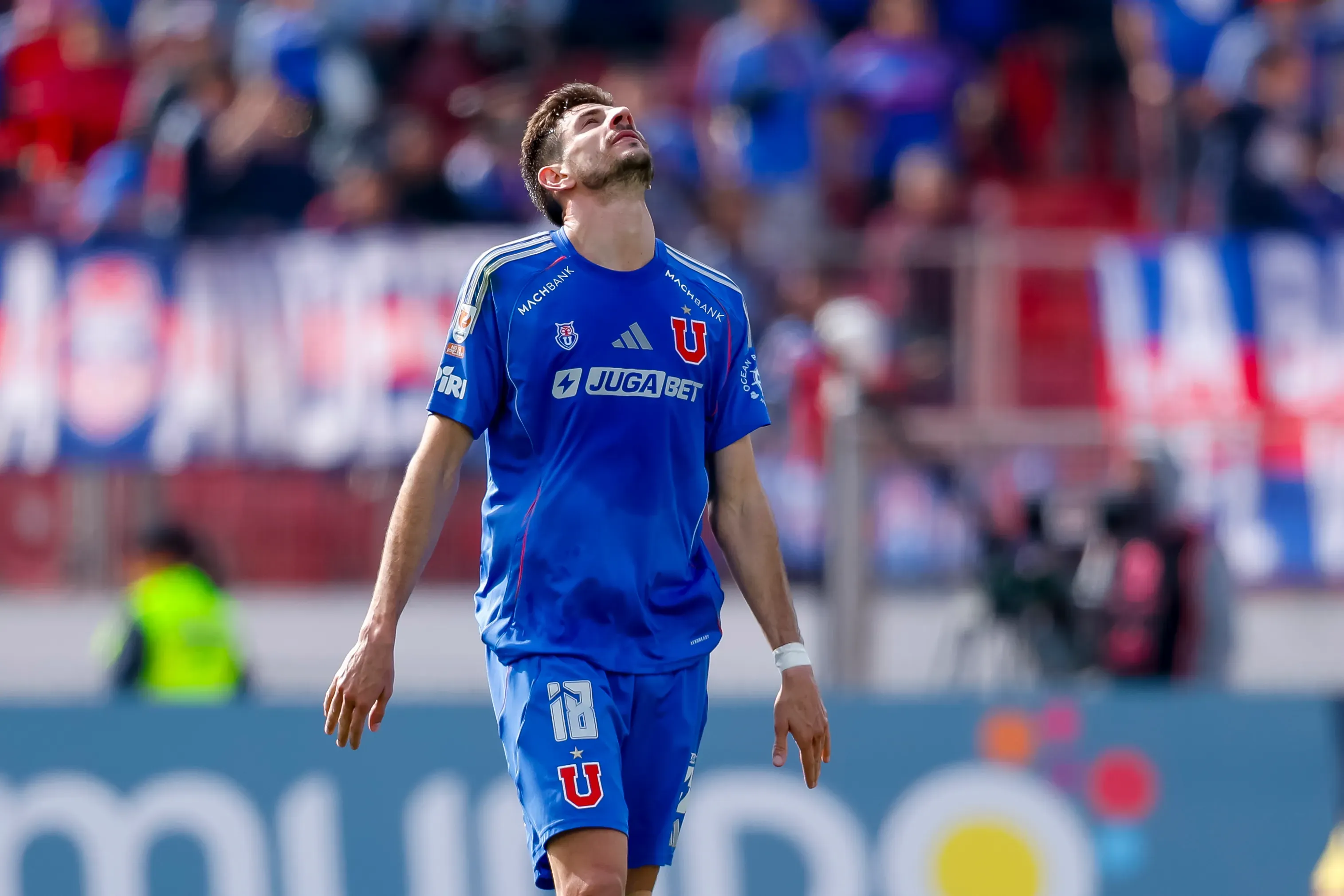 Lucas Di Yorio no seguirá en la U en el 2026 y se va al Santos Laguna de México. Foto: Photosport.