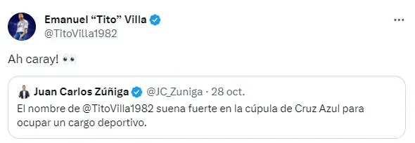 El hermético mensaje de Tito ante el supuesto interés de Cruz Azul.