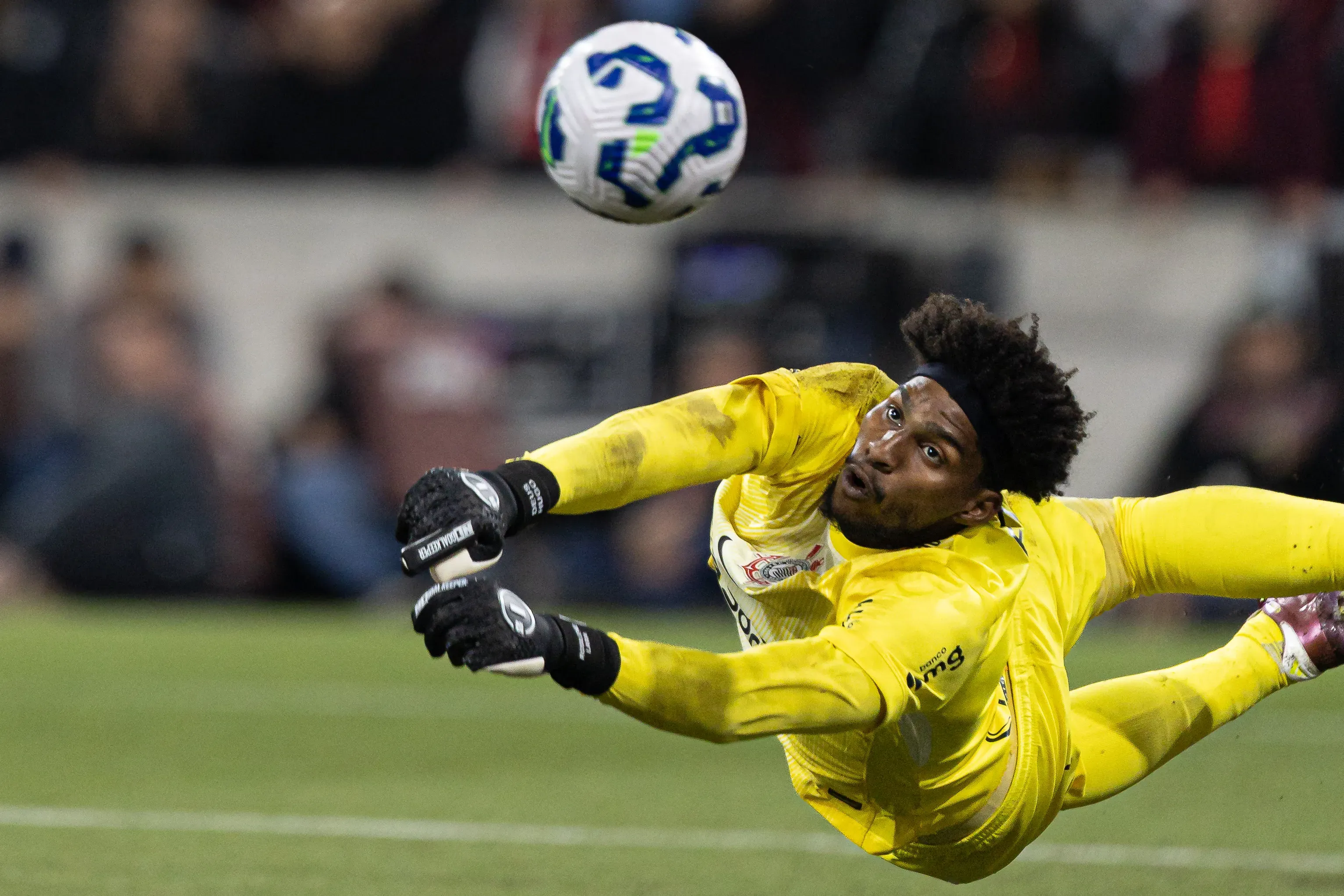 Hugo Souza goleiro do Corinthians durante partida contra o Athletico-PR pela Copa Do Brasil 2025. Foto: Paulo De Tarso/AGIF