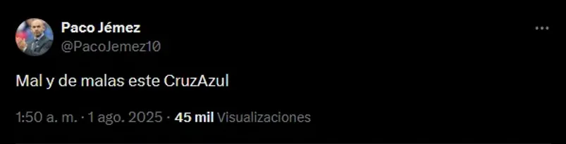 Paco Jémez, ex DT de Cruz Azul, describió la goleada ante Seattle Sounders en 6 palabras. Noticias en tiempo real