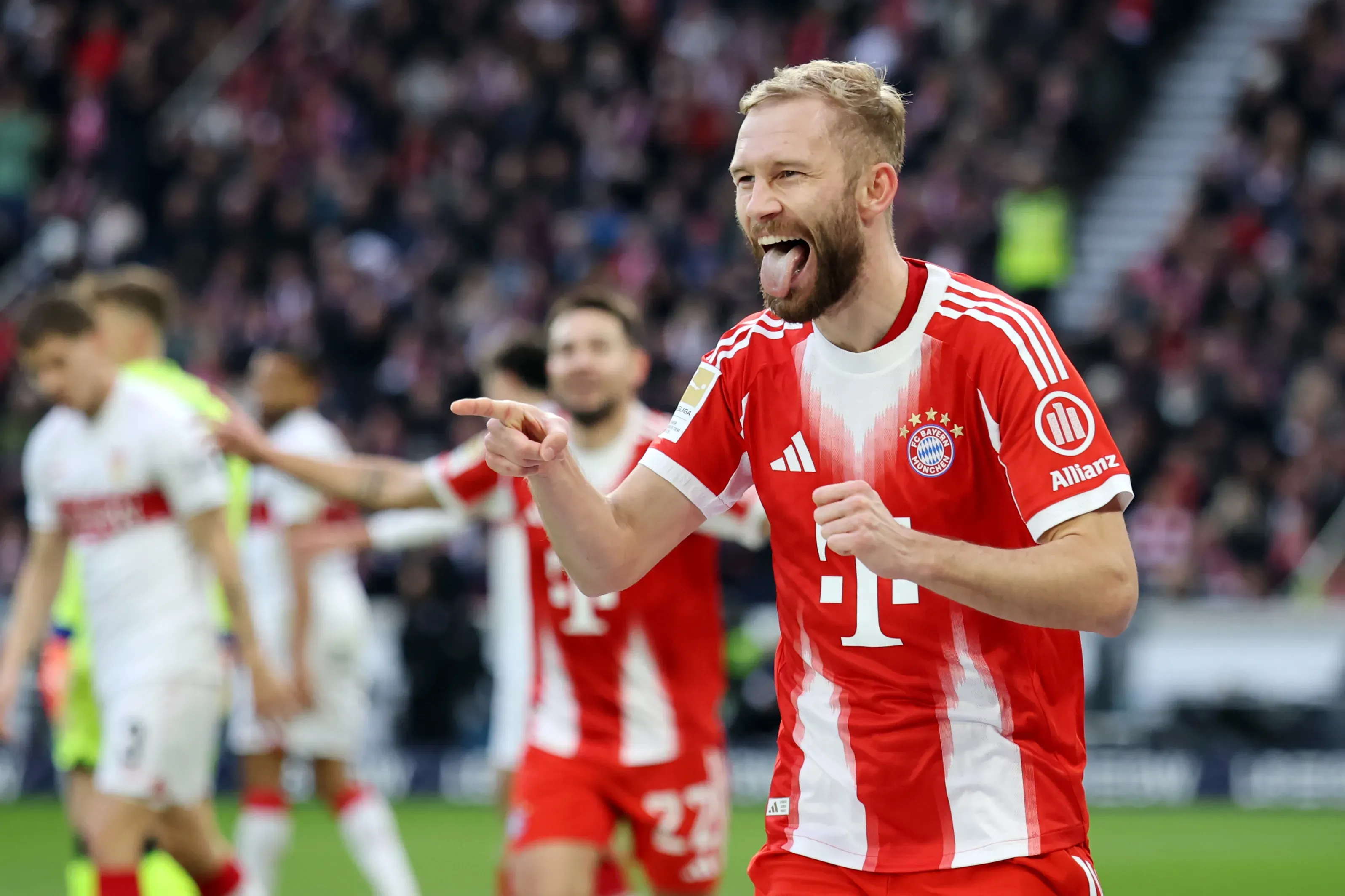 Laimer marcou o primeiro gol do jogo (Foto: Alex Grimm/Getty Images)