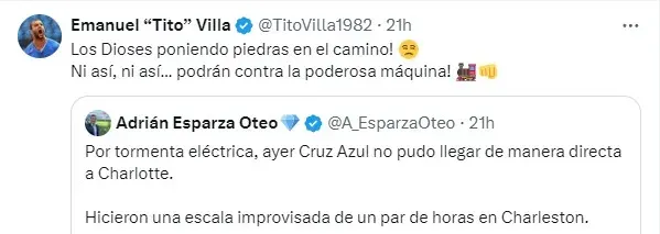 Tito Villa se queja de la Leagues Cup en la previa al debut de Cruz Azul (X)