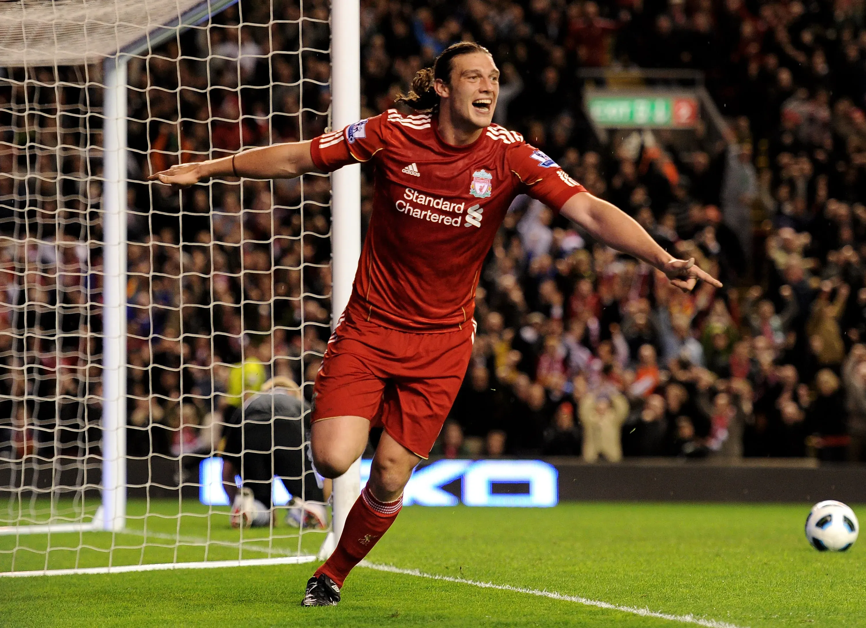 Andy Carroll durante su etapa en Liverpool (Getty Images).