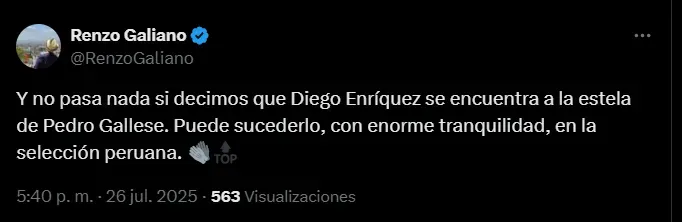 Fuente: @RenzoGaliano