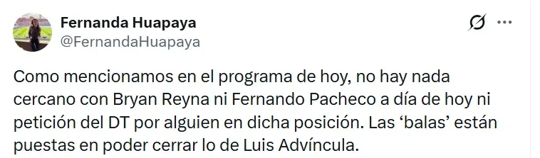 Bryan Reyna y Fernando Pacheco no llegarán a Alianza Lima. (Foto: X)