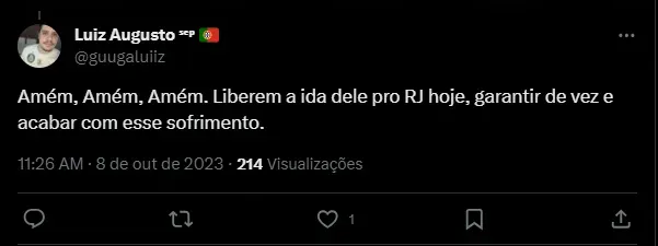 tweet botafogo