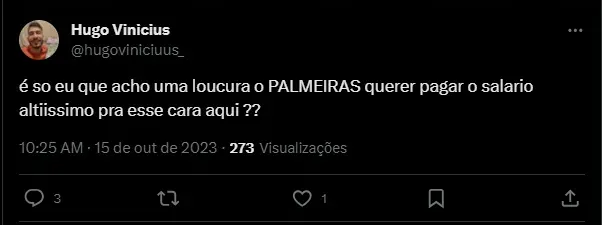 Palmeiras Tweet 1