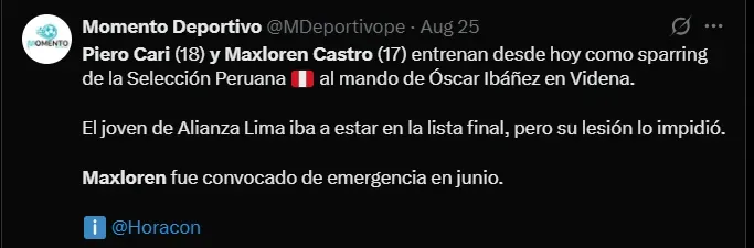 Fuente: MDeportivope