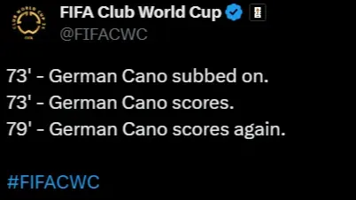 A FIFA postou através do X