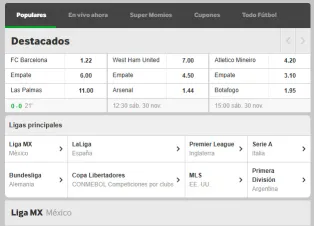 Código promocional Betway mercados