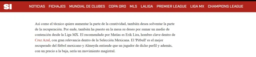 Tras no llegar a Cruz Azul, Matías Almeyda buscaría llevarse a una pieza clave al Sevilla. Noticias en tiempo real