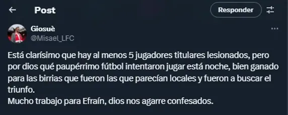 Aficionados de los Pumas en redes.